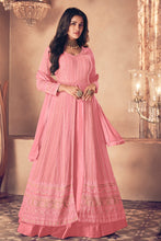 Load image into Gallery viewer, Blush Pink Chickenkari Embroidery Anarkali