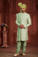 Load image into Gallery viewer, Pista Green Handwork Embroidery Sherwani