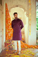 Load image into Gallery viewer, Purple Designer Navratri Special Ready To Wear Kurta For Garba Night - Diva D London LTD