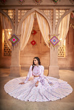 Load image into Gallery viewer, Lavender Jacquard Chaniya Choli With Koti
