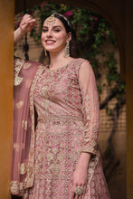 Load image into Gallery viewer, Dusky Pink Alluring Net Fabric Party Style Anarkali Suit