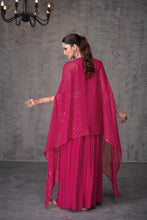 Load image into Gallery viewer, Rani Party Wear Designer Indo-Western Palazzo With Jacket
