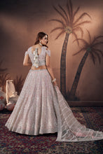 Load image into Gallery viewer, Pink Zari Sequence Handwork Bridal Lehenga With Blouse &amp; Dupatta