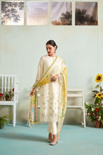 Load image into Gallery viewer, Cream Muslin Fabric Unstitched Suit