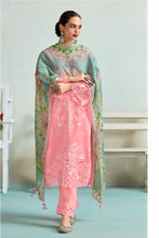 Load image into Gallery viewer, Pink Muslin Fabric Unstitched Suit