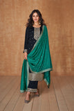 Black Salwar Suit With Embroidered Work