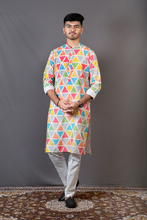 Load image into Gallery viewer, Multi Colored Harlequin Printed Kurta