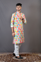 Load image into Gallery viewer, Multi Colored Harlequin Printed Kurta