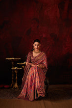 Load image into Gallery viewer, Coral Red Printed Silk Event Wear Saree With Blouse